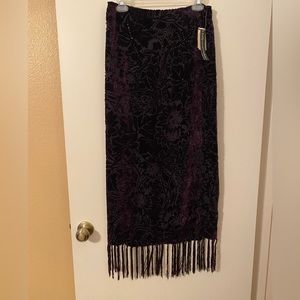 Beautiful sparkling holiday or dress up fringed skirt